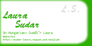 laura sudar business card